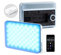 VILTROX RGB Video Light with APP Control Portable LED Camera Light Panel 0-360 Full Color CRI95+ 2800-6800K, 26 Light Scenes with NP-F550 Battery Rechargeable for DSLR Camera Camcorder Photo Lighting