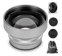 VILTROX TCL-X100 VI Telephoto Conversion Lens for Fujifilm X100 Series Camera, 1.4X Telephoto Auto Recognition Lens for Fuji Fujifilm X100VI, X100V, X100F, X100S, X100 Cameras- Silver