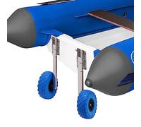 Viluza 10 inch Inflatable Boat Launching Wheels Stainless Steel Dinghy Wheels 150kg/330.7lbs Loading Capacity Boat Transom Launching Wheel for Short Distance Beach Moves