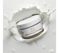 Vilvah Cookie N Cream Body Polish 200ml - Exfoliating Coffee Scrub with Almond Milk, Shea Butter & Argan Oil - Detan, Brighten & Hydrate All Skin Types