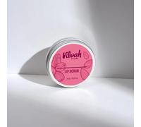 Vilvah Natural Lip Scrub 10 g - Organic Sugar Exfoliant with Lemon Extract & Shea Butter - Gently Brightens, Heals Chapped Lips & Fades Pigmentation