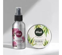 Vilvah Sensitive Skin Kit - Rose Toner & Aloe Vera Gel for Gentle Hydration and Calm Skin Care Routine