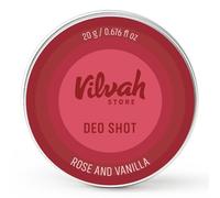 Vilvah Store Underarm Odor Deodorizer Cream | Deodorant to Soothe and Nourish the Armpits | Rose and Vanilla Flavour Deo Shots | Suitable For Men & Women | 20Gm