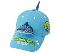 VilyR Adults Cartoon Baseball Cap 3D Animal Design Sun Hat for Parent(L/56-58cm, Whale)