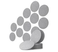 vilz Acoustic Sound Absorber Panels Made of Recycled Felt Acoustic Panels Sound Insulation Diameter 250 x 9 mm Rock Grey Pack of 12