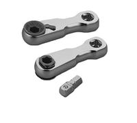 VIM Tools DD2 1/4" Mini Ratchet Double Square Drive, Offset Female Sq. dr. in Handle