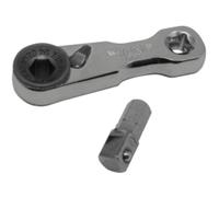 VIM Tools DD2 1/4" Mini Ratchet Double Square Drive, Offset Female Sq. dr. in Handle