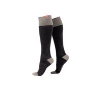 VIM&VIGR Men's 1 Pack Cotton Graduated Compression Socks | 20-30 mmHg in Dark Grey | Size: Medium/Large VIM&VIGR Dark Grey M/L