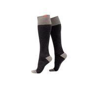 VIM&VIGR Men's 1 Pack Wide Calf Cotton Graduated Compression Socks | 20-30 mmHg in Dark Grey | Size: Medium/Large VIM&VIGR Dark Grey M/L