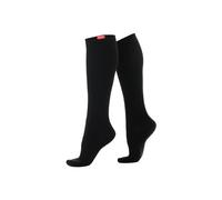 VIM&VIGR Men's Nylon 15-20mmhg Compression Wide Unisex Socks in Black | Size: Large/XL VIM&VIGR Black L/XL