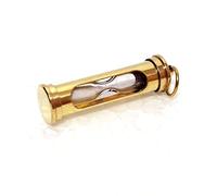 Vimal Nautical 1 Miniature Hourglass Decorative Sand Timer Key Ring Decor in Brass Size : 7.5cm