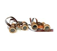 Vimal Nautical 2 Piece Brown Antique Size 4 inch Brass Pocket Monocular Binocular Brass Telescope Binocular Telescope