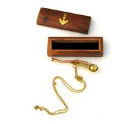 Vimal Nautical Boatswains Whistle or Bosun Pipe: Nautical Collection (1, Brass)
