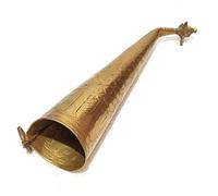 Vimal Nautical Pure Brass Gaumukhi Shringi or Shrangi for Abhishek, Bathing Pot for Gods (Size - Big) with a Complete Rudrabhishek