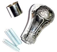 Vimal Nautical Silver Round Designer Handle for Walking Stick Canes,Stick Brass Handle Cane, Brass Walking Stick Cane