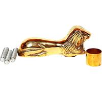 Vimal Nautical Solid Brass Lion Head Only Handle Wooden Walking Stick Cane Vintage, Golden Polish, M