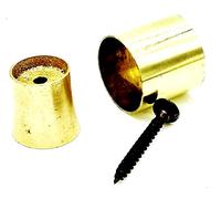 Vimal Nautical Walking Stick, 2.25 mm Size 1 Inch Rubber Tip, 100 % Pure Metal Brass & Rubber Base, Golden