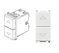 Vimar 2 Button Flat 2 Pin 10 AX Switch White