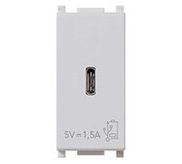 Vimar 14292.C.SL Plana 5V 1.5A 1 USB Output Power Supply 120-240V~50/60Hz Silver