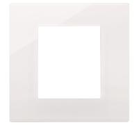 Vimar 30642.40 Series Plate Line 2 Modules, Technopolymer, Reflex White