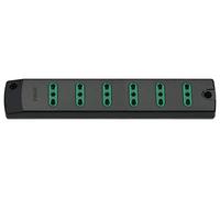 VIMAR FP00406 Mobile Power Strip 2P+T 16 A 250 V with 6 Outputs Black
