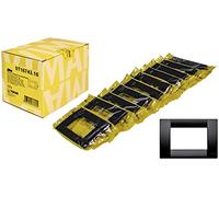 Vimar Idea 0T16743.16 Classic Plate 3 Modules Technopolymer, Pack of 10, Black