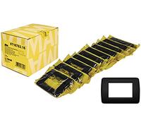 Vimar Idea Rondò 0T16763.16 3 Module Technopolymer, Pack of 10, Black
