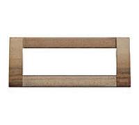 VIMAR Idea Series - Classica 6 Module Plate Walnut Wood