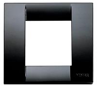 VIMAR Idea Series - Classica Plate 1 - 2 Module Black Plastic