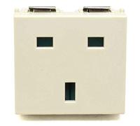Vimar Idea Series - Socket Sicury 2 Poles+Ground 13A English White