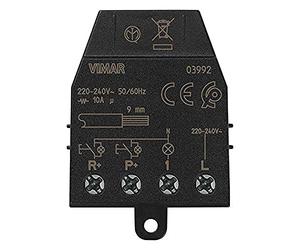 Vimar Quid 03992 Solenoid Relay for Sequential On/Off Pulse Lights with Charge Status Indicator, 1 Gauge NO Button, 1 Reset Button, 1 Relay Output No