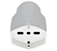 Vimar RI.00225B Mobile Socket Large SICURY 2P+T 16A 250V ~ Universal Standard Italian P40 Axial Cable Outlet White