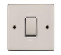 Vimark Vpd1300Ssw Pro Décor 50A Dp Switch Stainless Steel White Insert