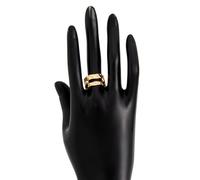 VIMARLEN personalised hammered gold ring boho chunky delicate adjustable gold wide ring womens