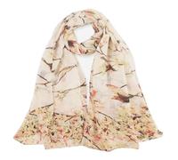 vimate Long Beige Scarf - Ladies Spring Fall Soft Lightweight Balinese Yarn Neck Scarves for Women UK Gifts (Style 02)