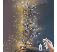 VIMAZ Blue Cherry Blossom LED Tree Branch Lights for Wall,8 Modes Cherry Blossom Lights with 144 LED,Remote,Timer,Cherry Blossom LED Vine Fairy Lights,Decorations for Bedroom,Wall Art,Christmas