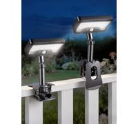 VIMAZ Clip On Solar Lights,2 Pack Solar Security Lights Outdoor Motion Sensor,92 LEDs 600LM Fence Lights Solar Powered,Waterproof Solar Clip Light with Motion Sensor for Fence,Garden,Deck,Gutter