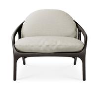 Vime Lounge Chair Leather taupe - beige chenille Morpho - 5404023623959