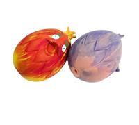 VIMIGOO Dog Toys, Squeaker Bouncy Egg for Small Medium Pets Puppies Dog Chewing Toy, Dog Teeth Cleansing Rubber Toy 2Packs