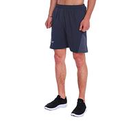 Vimini Men's 7'' Quick Dry Running Shorts Exercise Workout Sport Fitness Short with Liner Zip Pocket(Blue,L)