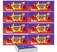 VIMIX Creme Egg Bar 123g - Milk Chocolate Bar with a Soft Fondant Centre (08 Bars)