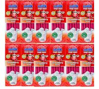 VIMIX Quickk Milk Magic Sipper Chocolate, Strawbeery, Birthday Cake Jumbo, Unicorn Strawbeery-banana-forest fruit Flavour Straws 78g (12 Packs, Strawbeery)