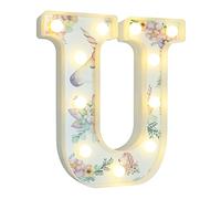 Vimlits Light Up Letters for Girls, Unicorn Gifts for Girls Bedroom LED Letter Lights Warm White Alphabet Sign Birthday Party Decorations Night Light Christmas Valentine Wall Table Decor - U
