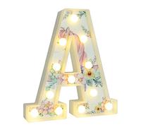 Vimlits Light Up Letters for Girls, Unicorn Gifts for Girls Bedroom LED Letter Lights Warm White Alphabet Sign Birthday Party Decorations Night Light Christmas Valentine Wall Table Decor - A