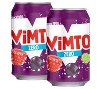Vimmto Fruit Flavoured Soft Drink - Zero Sugar, Sparkling, Ready to Drink | Made in the UK | Grape, Raspberry & Blackcurrant Blend - Net Volume 330 ml, 2 Bottles