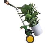 VIMOA Potted Plant Dolly with Flat Free Wheels Adjustable Handle Garden Pot Mover for Potted Flower Trees Planters Rocks Christmas Tree Plant Caddy