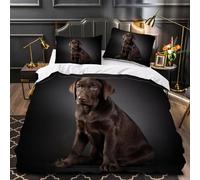 VIMOOR 3D Labrador Retriever Bedding Set Dog, Animal King Size Duvet Cover Set Adults Soft Microfiber Printed Quilt Cover with Zipper Closure Luxury Bedroom Decor 3 Pieces with 2 Pillowcases,220X230