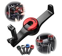 ViMOQi 2 in 1 Car Hooks for Bags,Car Bag Hook with Headrest Phone Holder,360°Rotatable Car Headrest Hooks,Heavy Duty Car Accessories Purse Hook,Car Seat Storage Organiser for Cloth Grocery Bag,Handbag