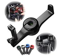 ViMOQi 2 in 1 Car Hooks for Bags with Headrest Phone Holder,360°Rotatable Headrest Hooks,Heavy Duty Car Accessories Purse Hook,Car Seat Storage Organiser for Cloth Grocery Bag,Handbag