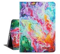 Vimorco Case for iPad 9th Generation, for iPad 8th/7th Generation, for iPad 10.2 inch 2021/2020/2019,Soft Rubber Back Cover with Protective Shell,Adjustable Stand with Auto Wake/Sleep,Quicksand Paint
